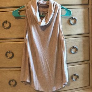 Cowlneck tank top